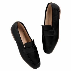 Talbots Classic Black Audrey Nappa Loafers 8